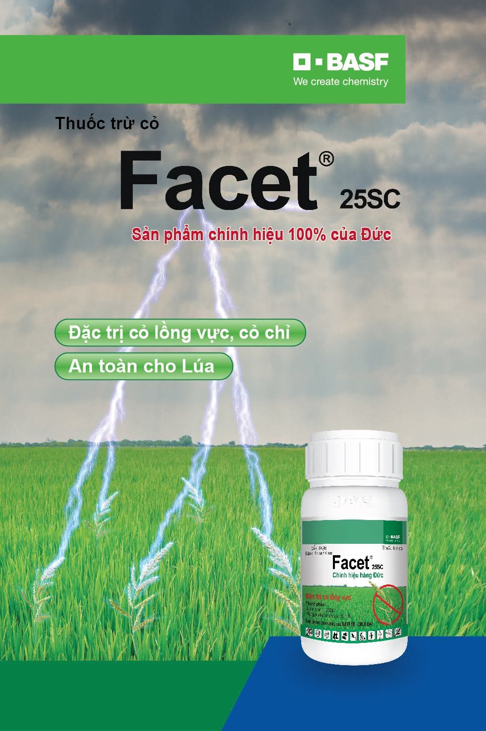 7 thông tin thú vị ít nông dân & đại lý biết về Facet 25SC (Quinclorac 250 g/L)
