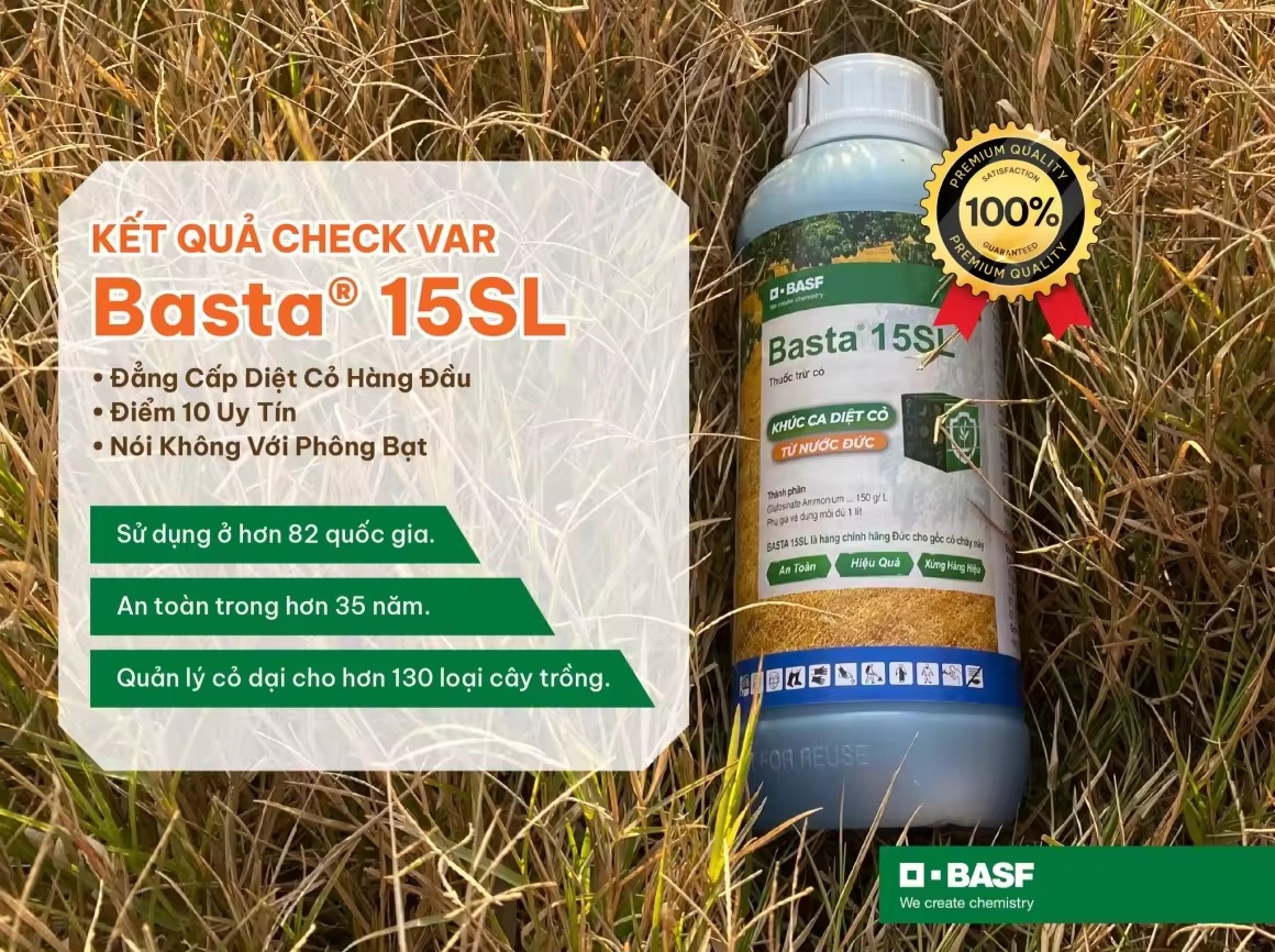 So sánh Basta 15SL và các sản phẩm Glufosinate ammonium giá rẻ trên thị trường